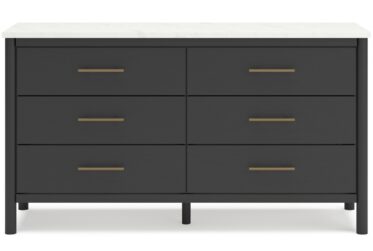 Cadmori Black 6-Drawer Dresser