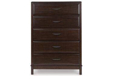 Vanmore Dark Brown 5-Drawer Chest