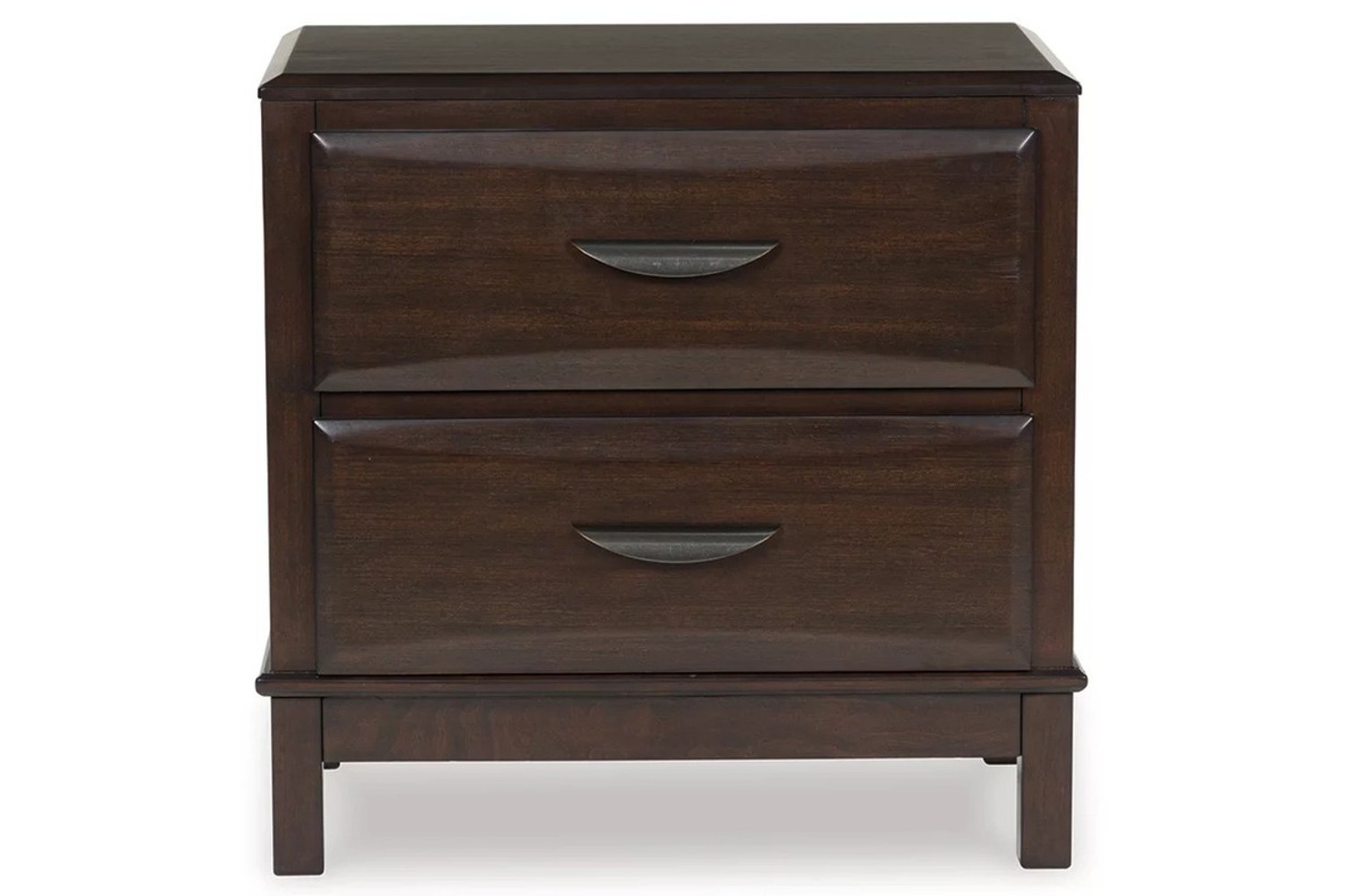 Vanmore Dark Brown 2-Drawer Nightstand