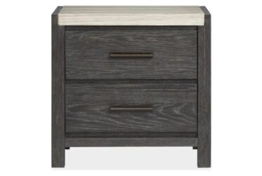 Plum Creek Ravenwood Black 2-Drawer Nightstand
