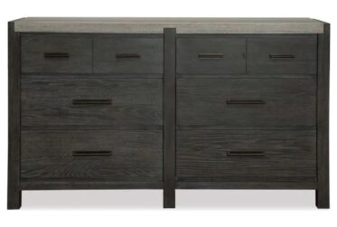 Plum Creek Ravenwood Black 6-Drawer Dresser