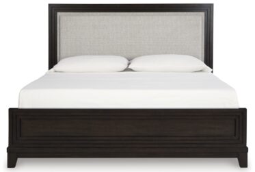 Neymorton Queen Upholstered LED Panel Bed