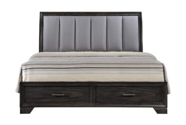 Jaymes Dark Queen Platform Storage Bed