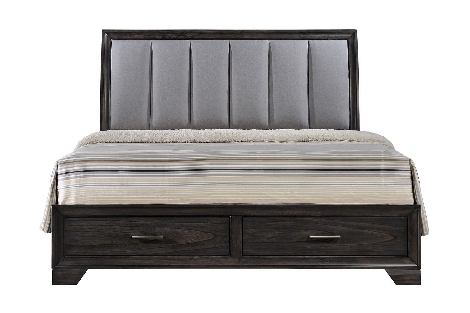 Jaymes Dark Queen Platform Storage Bed