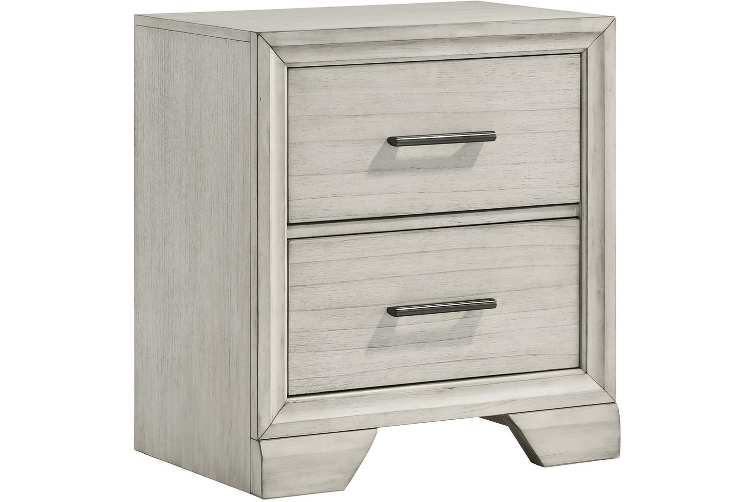 Jaymes White Mist 2-Drawer Nightstand