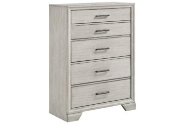 Jaymes White Mist 5-Drawer Chest