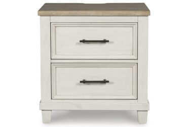Shaybrock Antique White 2-Drawer Nightstand