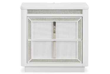 Chalanna White 2-Drawer Nightstand