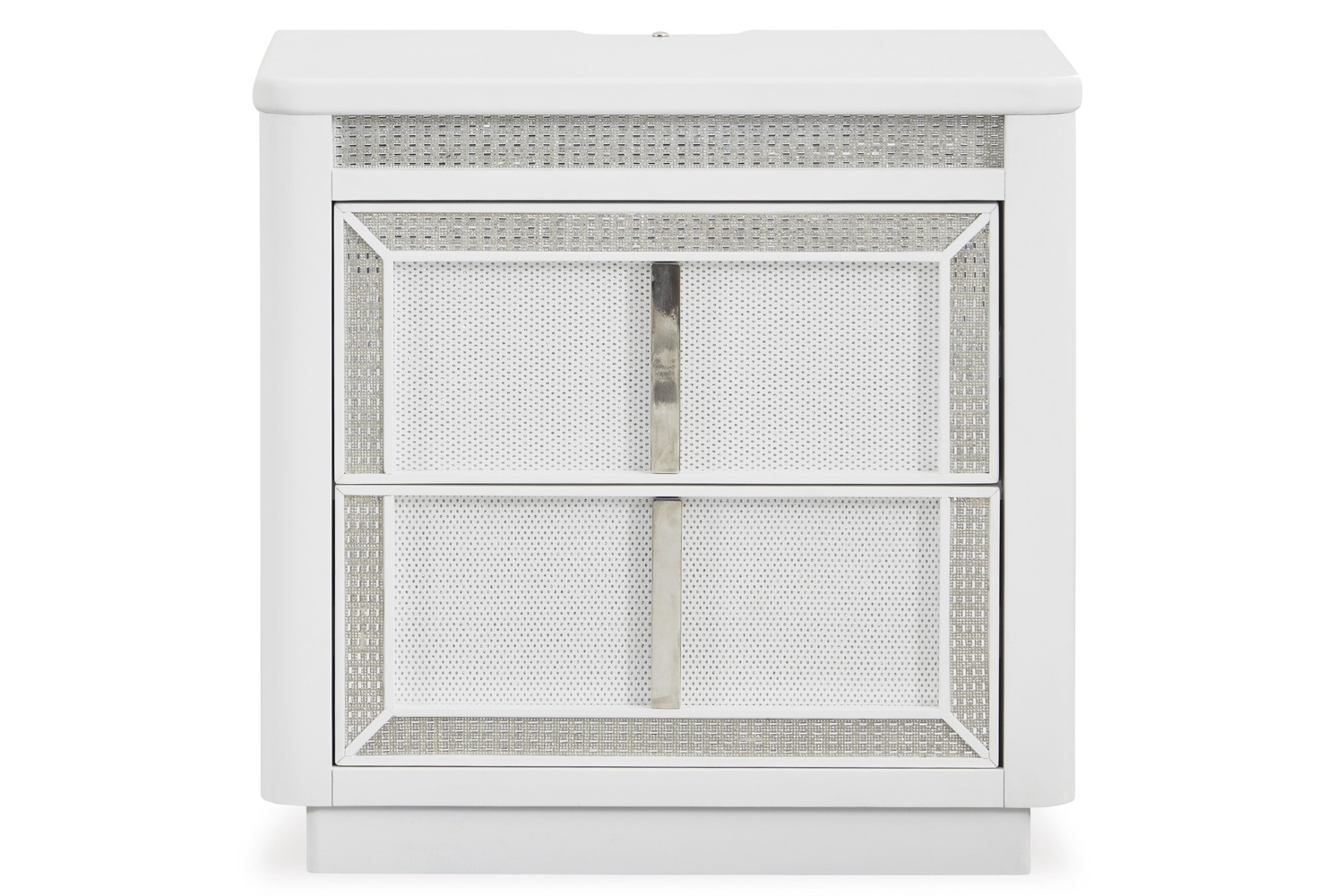 Chalanna White 2-Drawer Nightstand