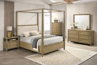 Sienna Queen Canopy 5 Piece Bedroom Set