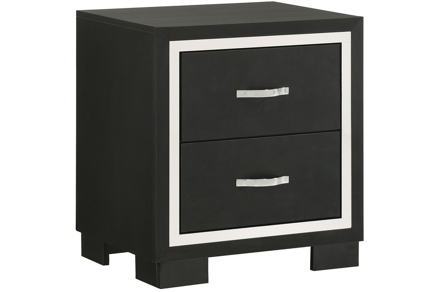 Gennro Black Nightstand