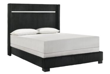 Gennro Black Queen Bed