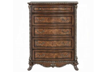 Devany Cherry 5-Drawer Chest