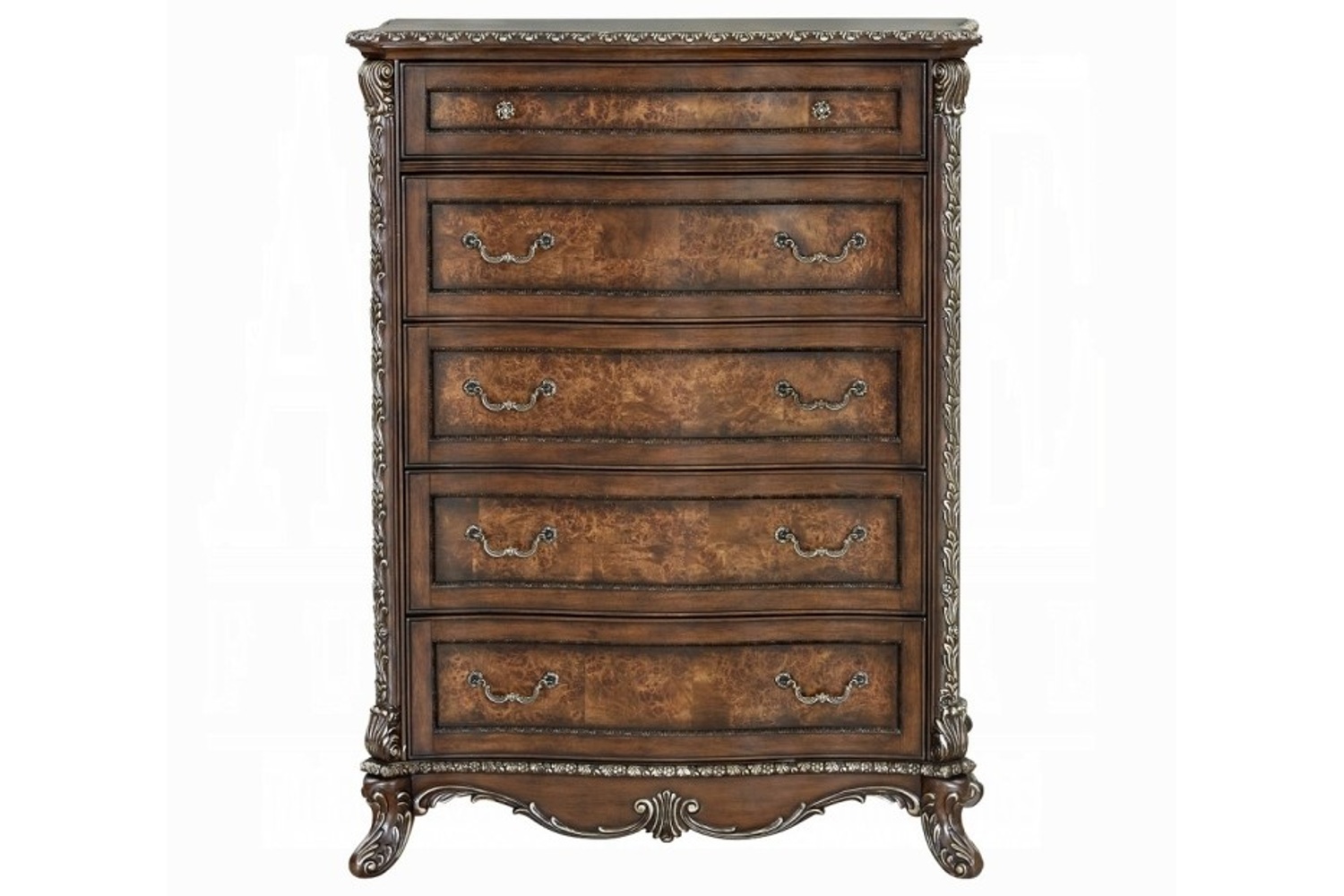 Devany Cherry 5-Drawer Chest