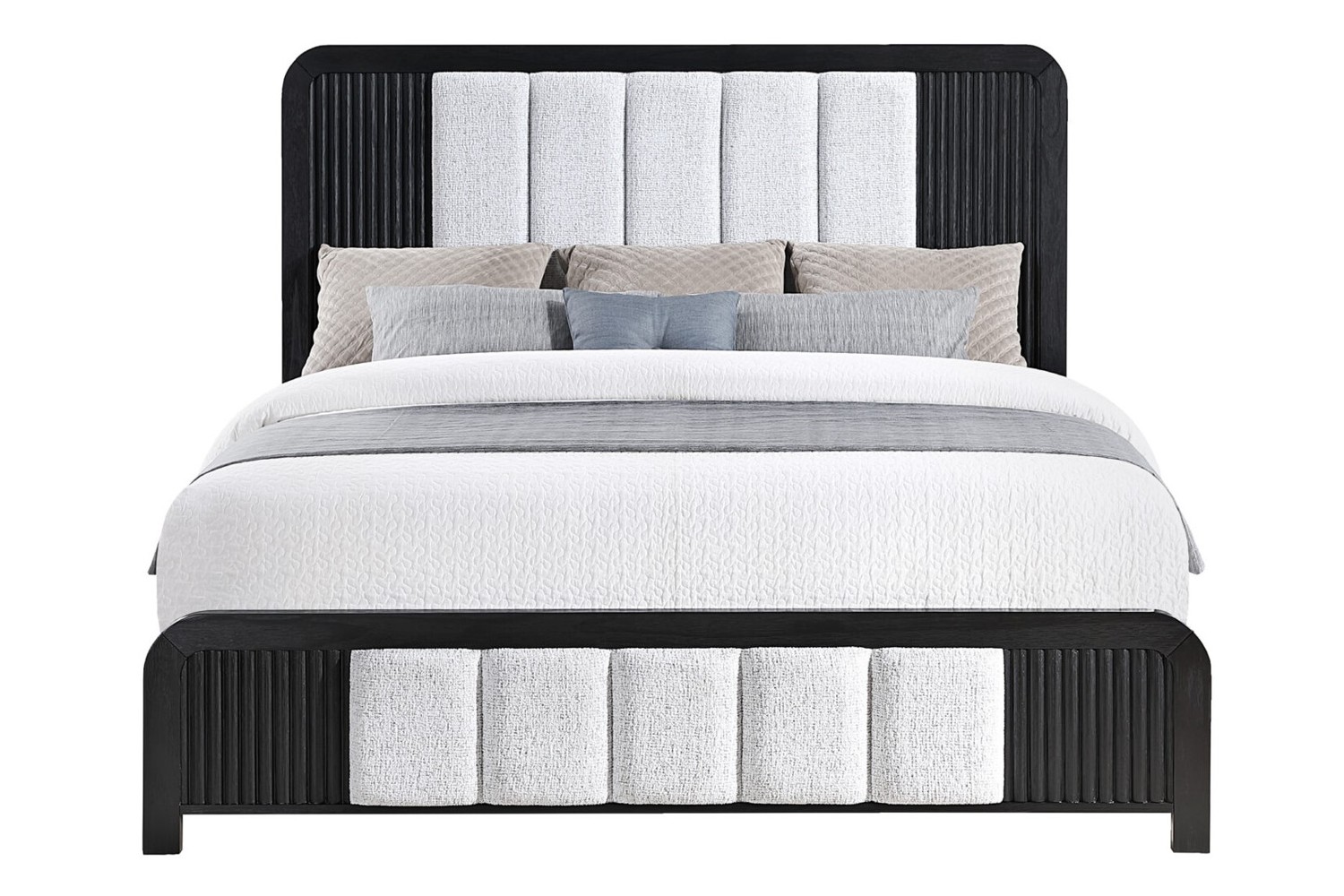 Beckett White/Black King Bed