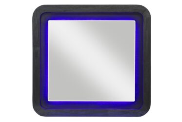 Beckett White/Black Mirror With LED