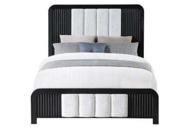 Beckett White/Black Queen Bed