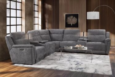 Austin Graphite 6-Piece Power Sectional