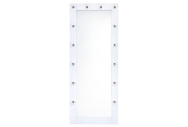 Lindy White Floor Mirror