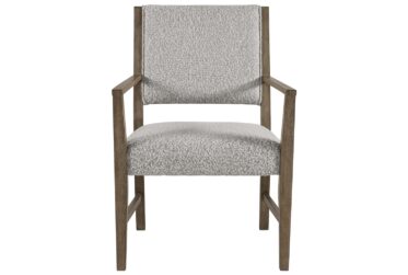 Conner Light Gray Boucle Dining Arm Chair