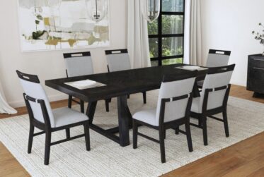 Transcend Charcoal 7 Piece Dining Set