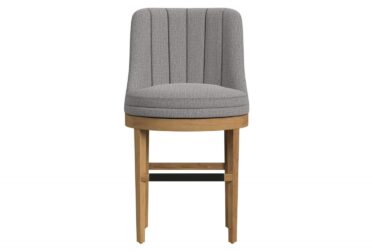 Carmen Light Gray Swivel Counter Stool