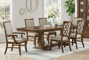 Phillipe Cherry 7 Piece Dining Set With 4 Side Chairs And 2 Arm Chairs
