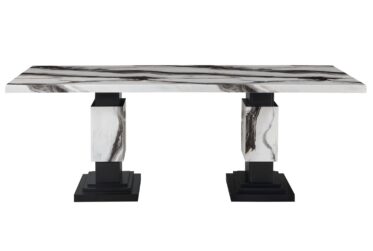 Panda Faux Marble Dining Table