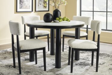 Xandrum Black 5 Piece Dining Set