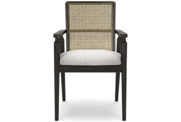 Galliden Black Upholstered Arm Chair