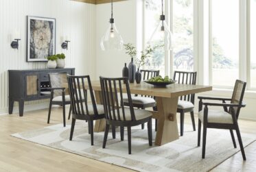Galliden 7 Piece Dining Set With Arm Chairs