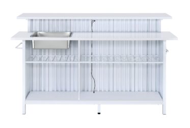 Leilani White LED Bar Table