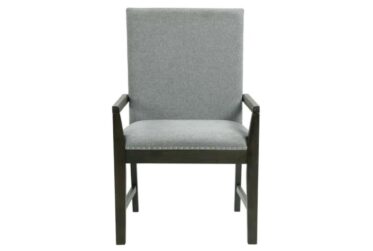 Donovan Dark Upholstered Dining Arm Chair