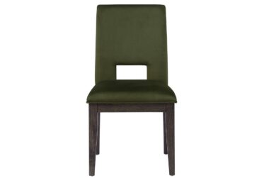 Evan Green Velvet Side Chair