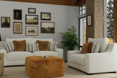 Capistrano Cream 2 Piece Sofa & Loveseat Set