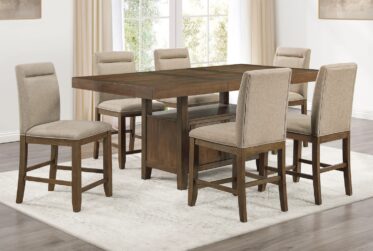 Garland Brown Counter Height 7 Piece Dining Set