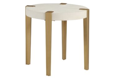 Gracie White End Table