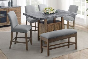 Grayson Gray Counter Height 6 Piece Dining Set