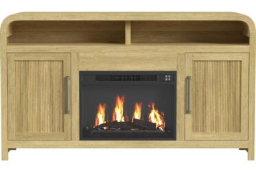 Ridgemont Natural Fireplace Cabinet