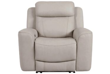 Calgary Stone Power Leather Recliner
