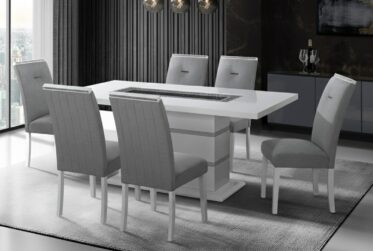 Monaco White 7 Piece Dining Set