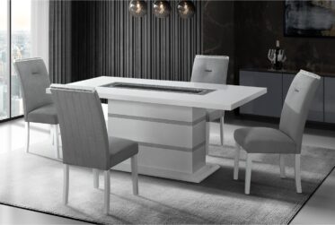 Monaco White 7 Piece Dining Set