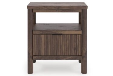 Pamytta Brown 1-Drawer Nightstand