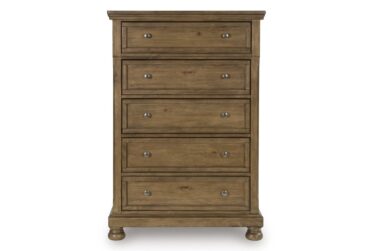 Feddinger Medium Brown 5-Drawer Chest