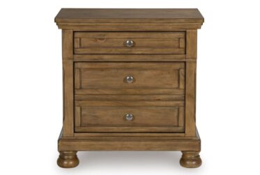 Feddinger Medium Brown 2-Drawer Night Stand