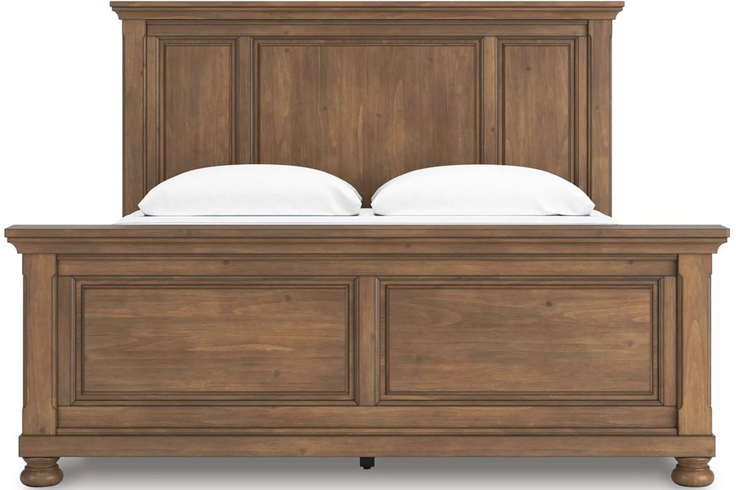 Feddinger Medium Brown King Panel Bed