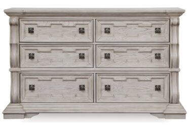 Bruchandi Antique White 6-Drawer Dresser