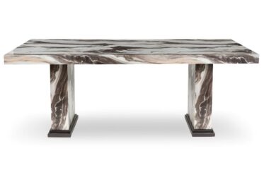 Jeshina Dark Brown Rectangular 2 Piece Dining Table