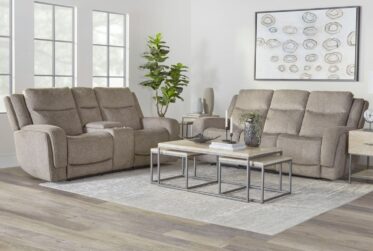 Penfield Frappe Zero Gravity Power 2 Piece Sofa & Loveseat With Heat And Massage