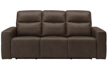 SH3412 Brown Leather Sofa With Power Headrest